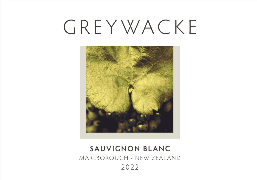 wine label reads Greywacke Sauvignon Blanc 2022 Marlborough New Zealand